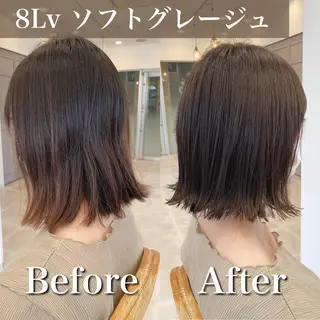 ショート カラー ブリーチなし✨艶髪 カラー𓃲YAGIのヘアスタイル