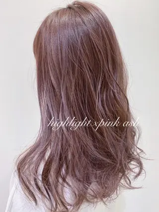 セミロング カラー 横浜🍒ルーツカラー エクステ／RIEのヘアスタイル