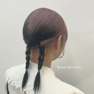 セミロング カラー レイヤー/ボブ/透明 感カラー/佐藤奈由のヘアスタイル