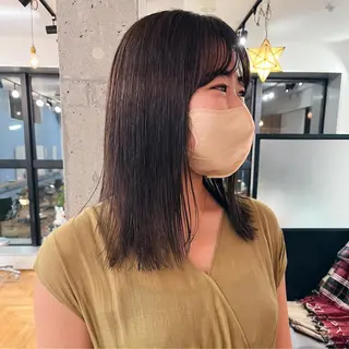 ミディアム 暖色/パーマ 🌼クニトウメイのヘアスタイル