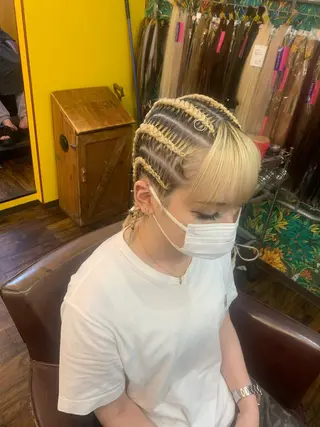 ミディアム ヘアアレンジ MAXKELLY 💎JASのマツエク・マツパデザイン