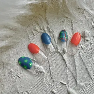 ネイル ⭐︎休業中の練習⭐︎ JNA認定講師髙橋のネイルデザイン