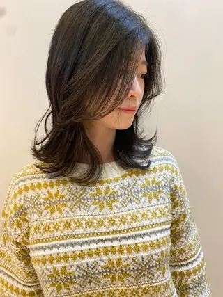 ミディアム カラー nambu-GARDEN所属・上田 昂雅のヘアスタイル