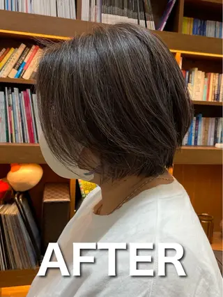 ショート 【白髪ぼかし】 愛甲竜佑のヘアスタイル