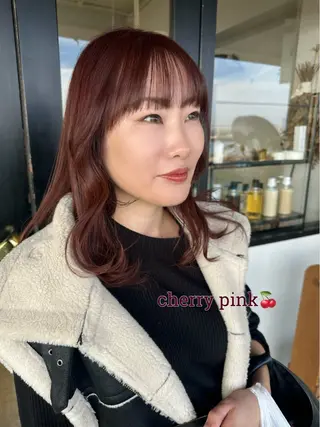 セミロング 藤本 静香のヘアスタイル