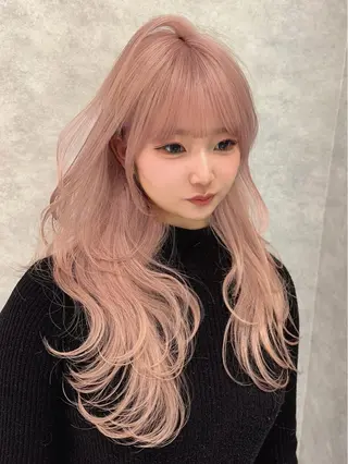 ロング カラー 🥇KEN /レイヤー/艶カラーのヘアスタイル