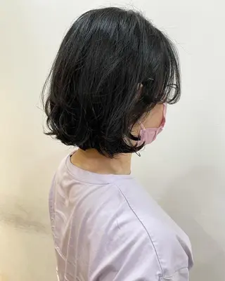 ショート パーマ あずまぐち めぐみのヘアスタイル