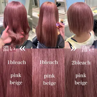 カラー 💖ブリーチ/暖色 𝐘𝐮𝐢💖のヘアスタイル