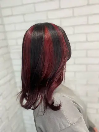 セミロング カラー ヨシダ フミノリのヘアスタイル