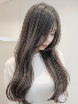 ロング 韓国ヘア/レイヤー/ 前髪/髪質改善/石川のヘアスタイル