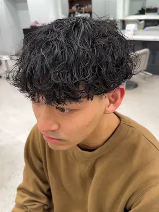 パーマ メンズ 🍐シャドウパーマ メンズ特化/守岡🍐のヘアスタイル