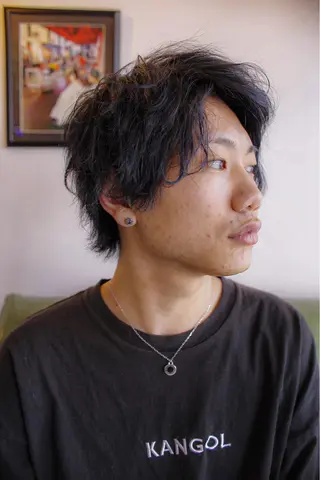 ショート パーマ メンズ ハルキ/ 髪質改善のヘアスタイル