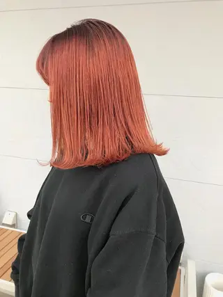 ミディアム カラー ヘアアレンジ lani 天神大名/ブリーチのヘアスタイル