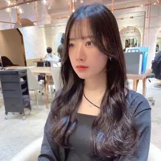 ロング レイヤー/韓国ヘア 縮毛矯正🫧鈴木颯のヘアスタイル