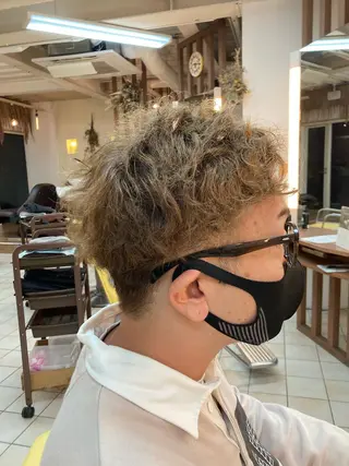 ショート パーマ メンズ 新井 翼/銀座 メンズお任せくださいのヘアスタイル