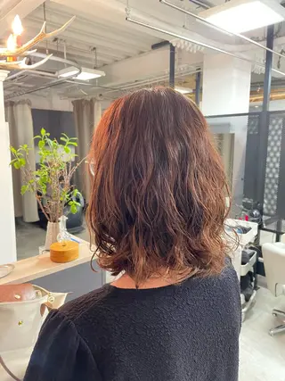 ミディアム パーマ girly/柔らか カラーMitsukiのヘアスタイル