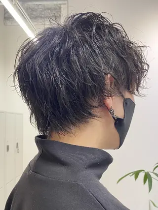 ショート メンズ パーマ ﾒﾝｽﾞ＆ｼｮｰﾄ LEA山村真史のヘアスタイル