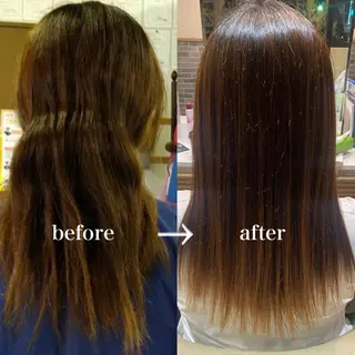 ロング 岡本 梨沙のヘアスタイル