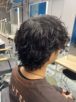 ショート パーマ メンズパーマ/韓国 ヘア/Mino🤍のヘアスタイル