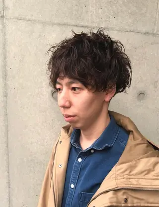 パーマ メンズ 森本裕/オーナー/ スパイラルパーマのヘアスタイル