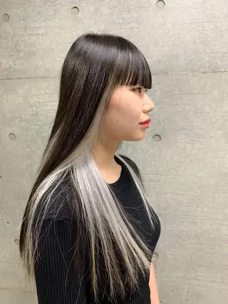 ミディアム カラー THE./ブリーチ 透感カラー/髪質改善のヘアスタイル