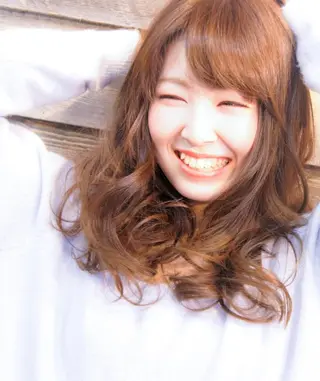 セミロング カラー 薗部 創生のヘアスタイル