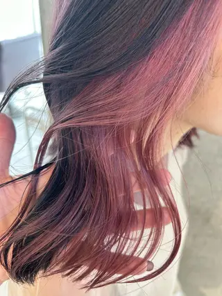 ミディアム カラー にった みずきのヘアスタイル