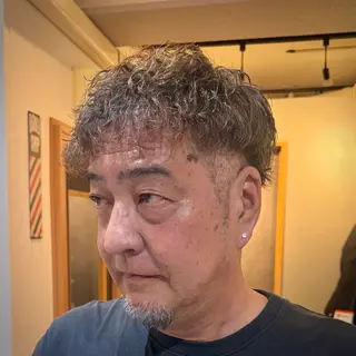 ショート パーマ メンズ GLADMAN'S CUT CLUB 立川所属・立川メンズカット/ メンズパーマ💈三上のヘアスタイル