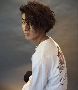 ショート カラー パーマ メンズ zestKalon 🔗IBUのヘアスタイル