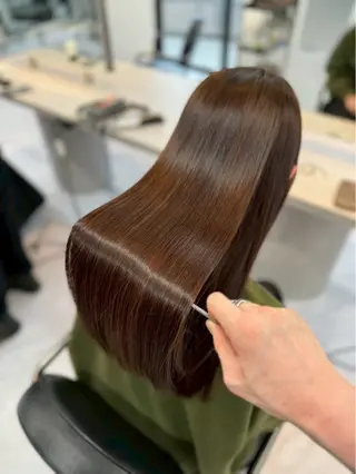 ミディアム 野口聖矢/縮毛矯正 髪質改善/ViVIEのヘアスタイル