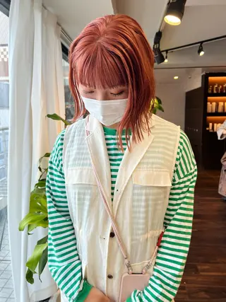 ミディアム カラー nendo_hair所属・ハイトーン/ボブ 🎀sonokaのヘアスタイル