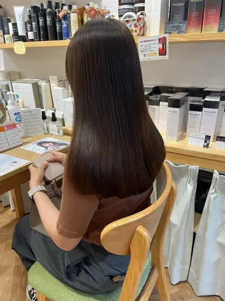 セミロング カラー ヘアアレンジ merc. 🩵妹尾杏菜のヘアスタイル