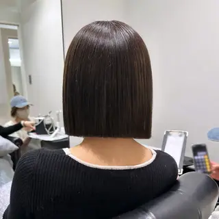 ミディアム Mio|ぱつっとボブ |髪質改善ストレートのヘアスタイル