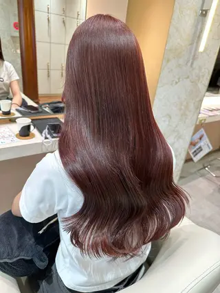 ロング カラー 店長/mao/ 前髪/顔周りカットのヘアスタイル