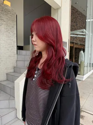 セミロング カラー 伶風/ボブ/ ハッシュカットのヘアスタイル