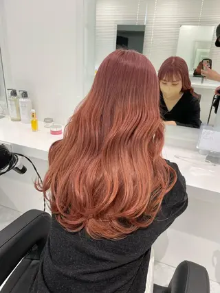 セミロング カラー ヘアアレンジ 髪質改善/ハイトーン /新宿/Takutoのヘアスタイル