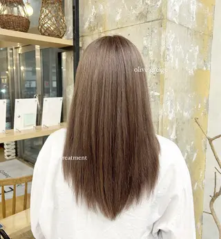 ロング rio¦ブラウン¦暗 髪¦縮毛矯正🌙のヘアスタイル