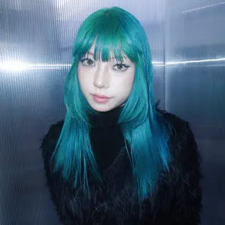 ロング カラー タマキ/似合わせ カット/Wカラーのヘアスタイル