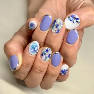 カラー ネイル マツエク・マツパ 福田 加奈のネイルデザイン