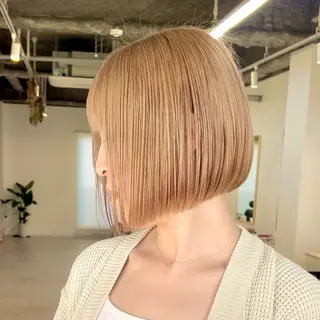 ショート カラー ボブ/韓国ボブ/ブリ ーチ/鈴木康平のヘアスタイル