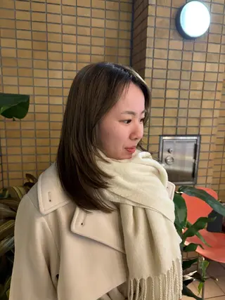 セミロング HEIMER ミカド　サトル△のヘアスタイル