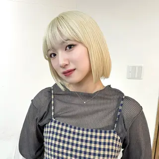 ショート カラー 透明感ワンカラー梅田 ダブルカラー/川上のヘアスタイル