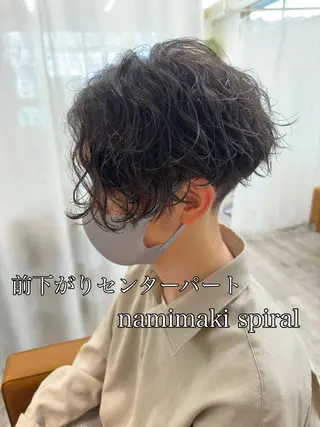 ミディアム パーマ メンズ メンズ専門 Stylist吉川のヘアスタイル