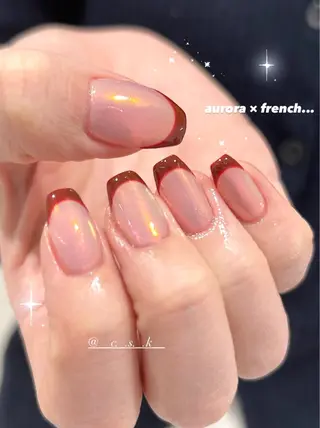 ネイル 🎀チーク/ちゅるん 🫧chisa🎀のネイルデザイン