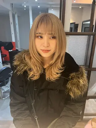 ロング 南 瑠奈のヘアスタイル