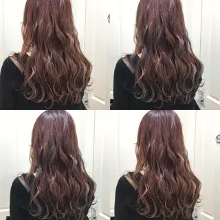 ロング カラー パーマ ヘアアレンジ 代表🎀 ふわモテ愛 され髪🩷yumiのヘアスタイル