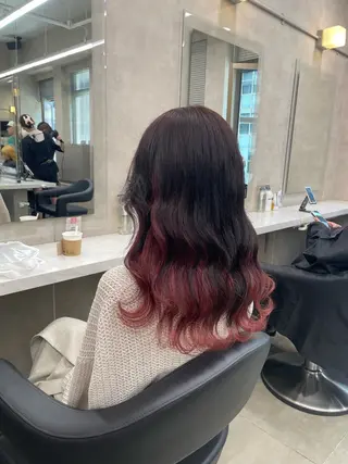 ロング カラー ヘアアレンジ 💗横浜美容室 💗HARUNAのヘアスタイル