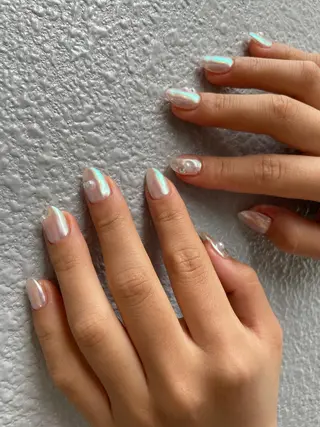 ロング カラー ヘアアレンジ キッズ ネイル マツエク・マツパ 福田 加奈のネイルデザイン