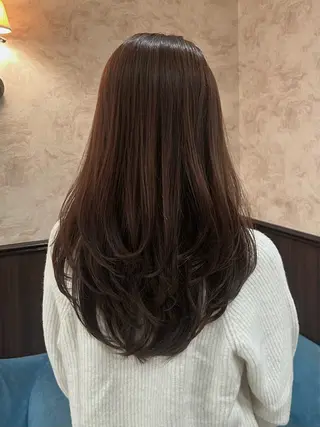 ロング Momo/海外ヘア /レイヤー/艶カラーのヘアスタイル