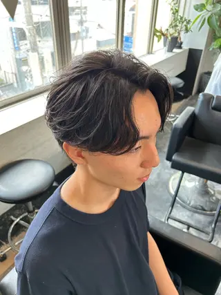 ショート パーマ メンズ B TECH by Zen【ビーテックバイゼン】所属・メンズパーマ/京都駅 /メンズ/奥村航平のヘアスタイル